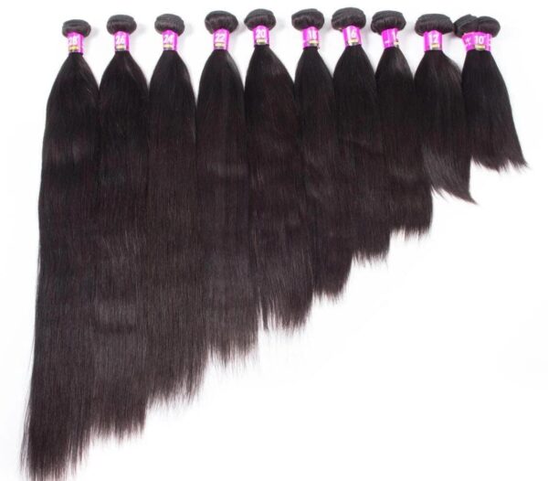 Premium Straight Human Hair Bundles – 100% Unprocessed Virgin Hair